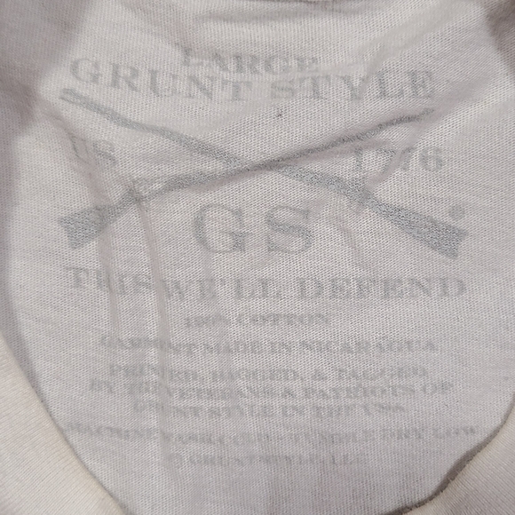 Grunt Style Legends Never Die T-Shirt White Large Patriotic USA Military Graphic - Picture 3 of 7